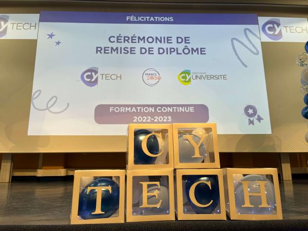 Cérémonie de Remise de Diplôme CY Tech formation continue 2022-2023