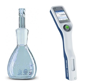 Pycnomètre et densito