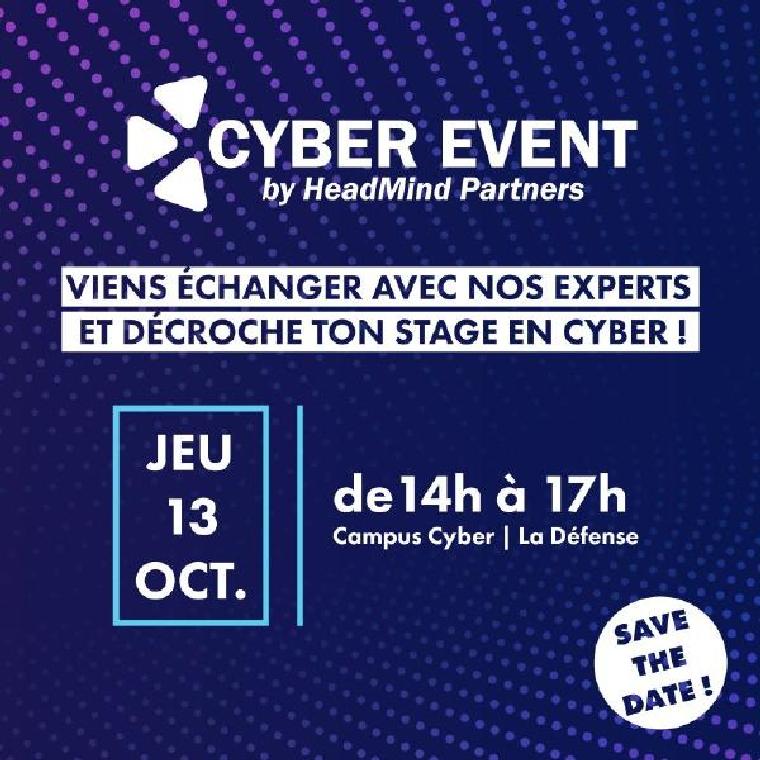 CY Tech partenaire de l'évènement Cyber Event by HeadMind Partners