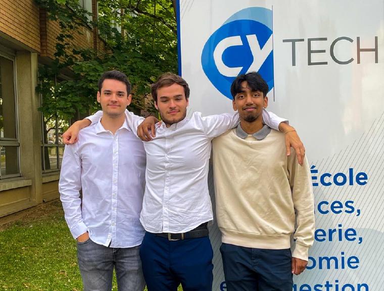 3 étudiants de CY Tech remportent le City'ZEN challenge !