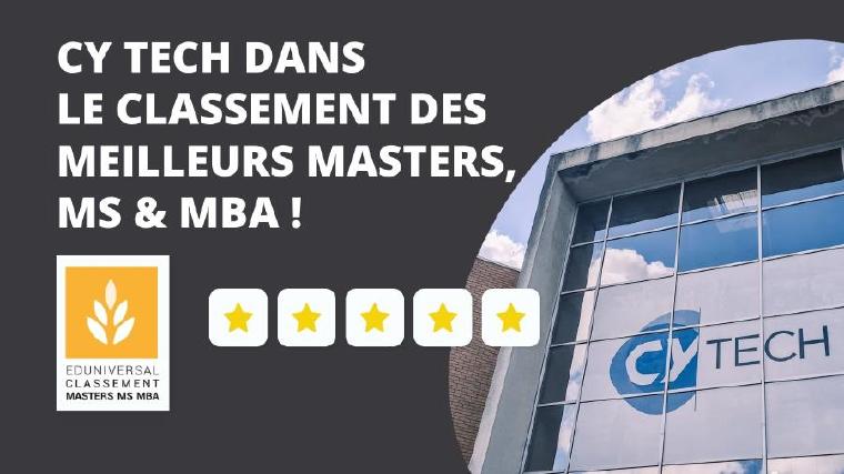 Les formations de CY Tech dans le classement Eduniversal 2025 !