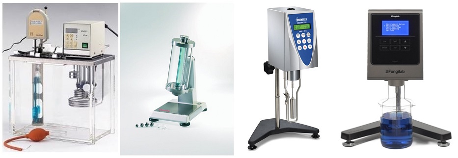 Viscosimètres du département de chimie